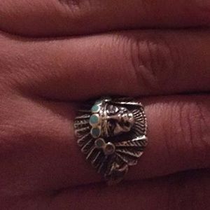 ***ISO*** Turquoise Indian Ring! Size 6.